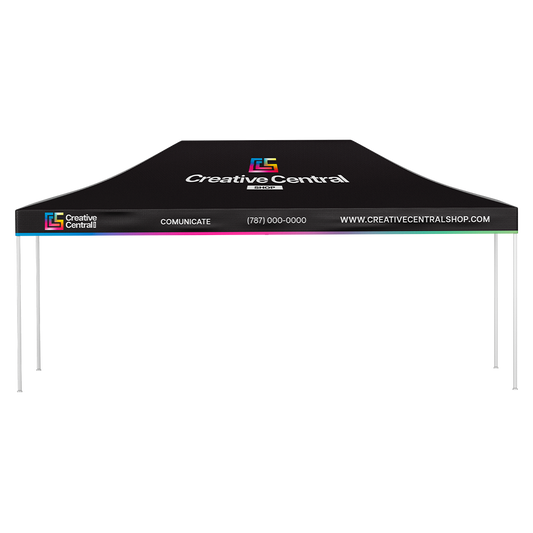 Premium Aluminum ( Silver) 15' Tent Kit (Full-Bleed Dye Sublimation)