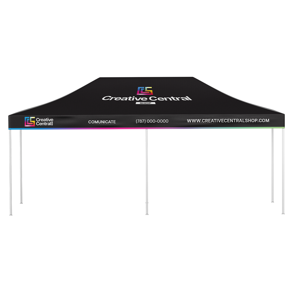 Premium Aluminum (Silver)20' Event Tent Kit (Full-Bleed Dye Sublimation)