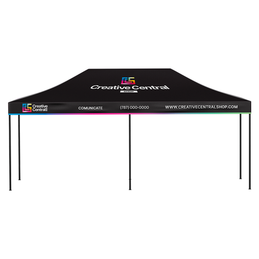 Premium Aluminum(Black ) 20' Event Tent Kit (Full-Bleed Dye Sublimation)
