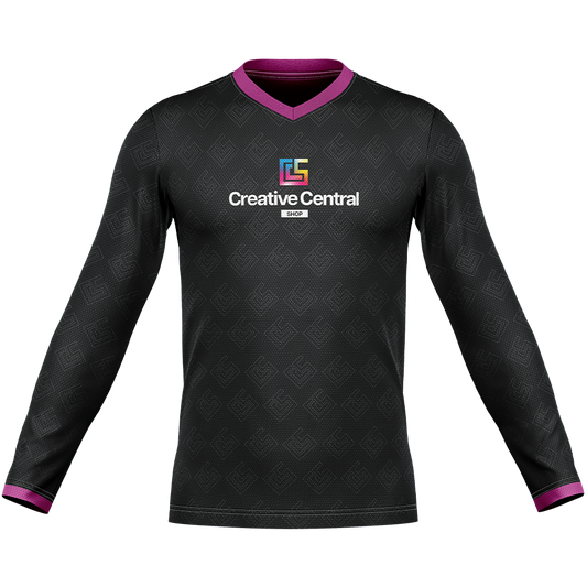 Long Sleeve Jersey V- neck (Full Dye Sublimation)#500004