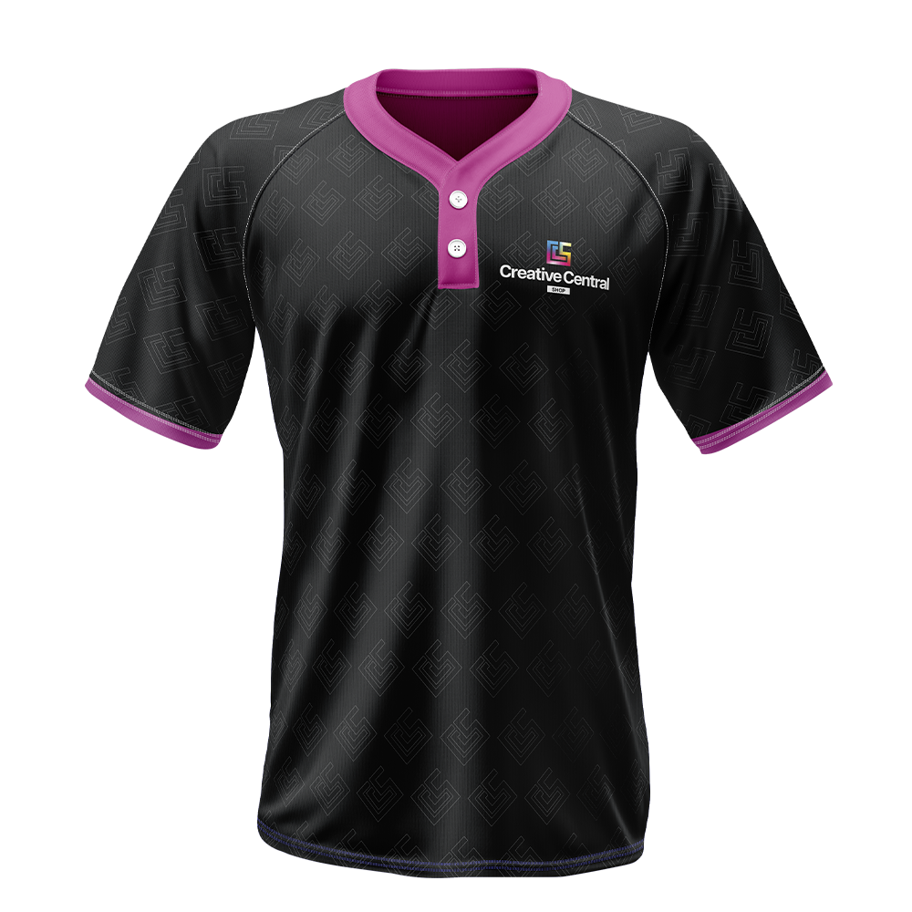 Custom 2 Button Baseball Jersey (Full Dye Sublimation) #50059