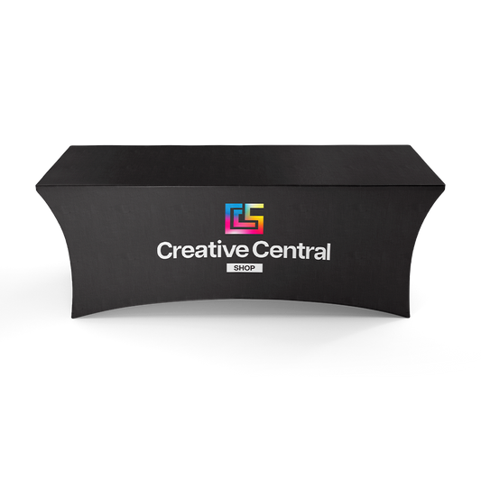 Stretch Table Cover (Full-Color Dye Sublimation, Full Bleed)