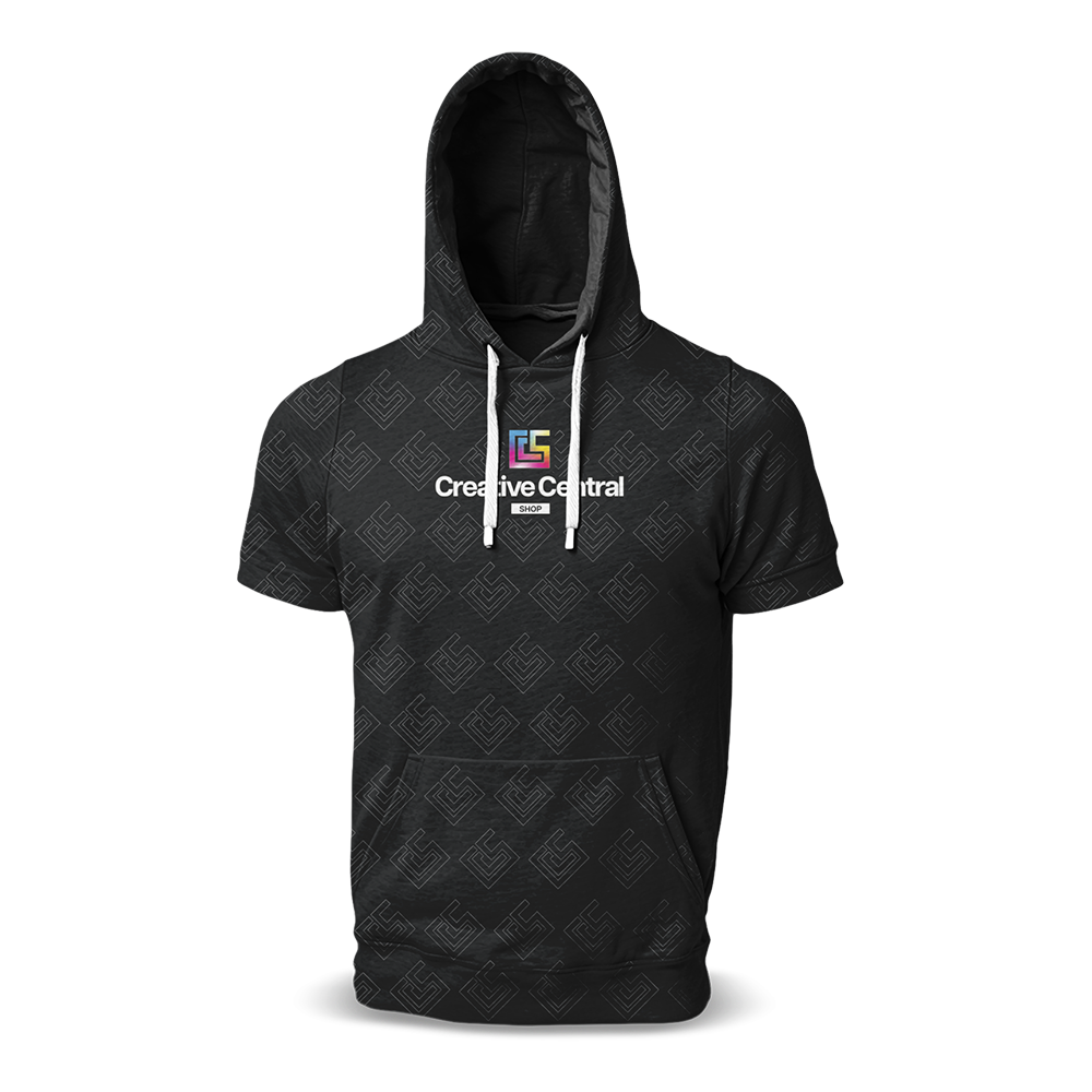 Short Sleeve Hoodie T-shirst (Full Dye Sublimation) #500038