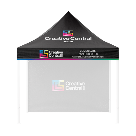 10' Tent Canopy Only (Dye Sublimation) 17" Valance