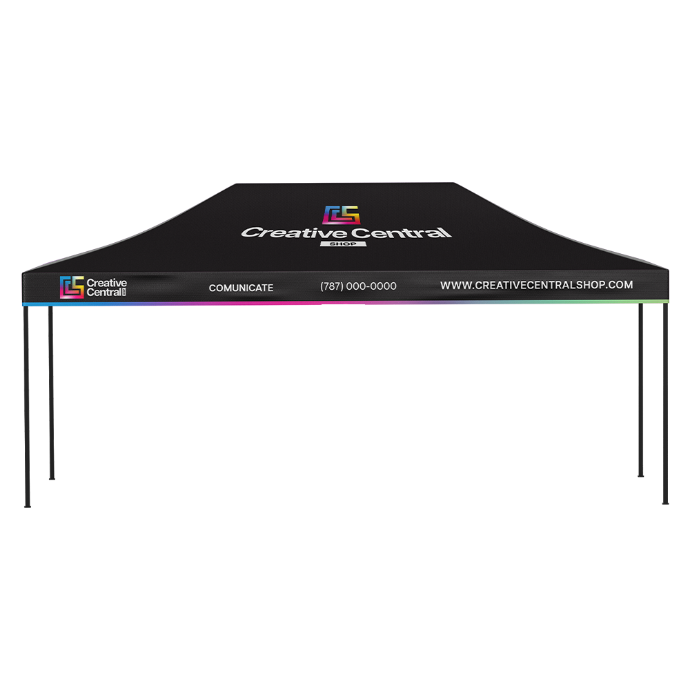 Premium Aluminum（Black) 15' Tent Kit (Full-Bleed Dye Sublimation)