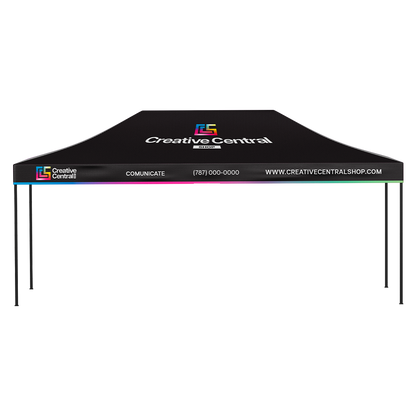 Premium Aluminum（Black) 15' Tent Kit (Full-Bleed Dye Sublimation)