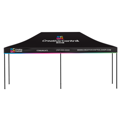 Premium Aluminum(Black ) 20' Event Tent Kit (Full-Bleed Dye Sublimation)