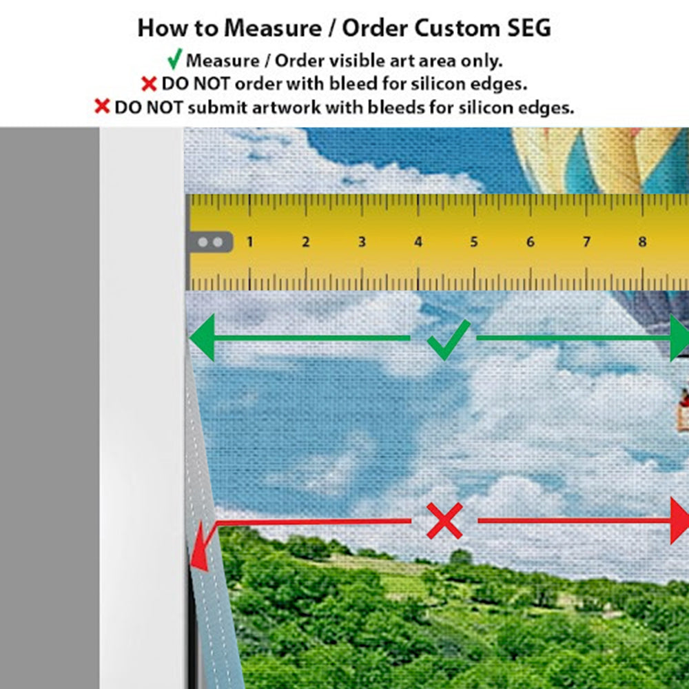 Custom SEG Fabric per ft²