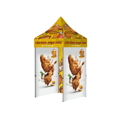 Premium Aluminum 5' Tent Kit (Full-Bleed Dye Sublimation) 17" Valance
