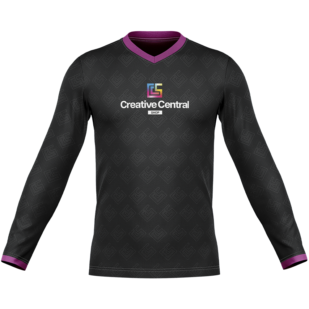 Long Sleeve Jersey V- neck (Full Dye Sublimation)#500004