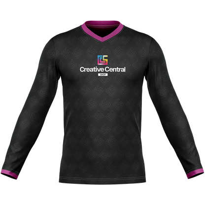 Long Sleeve Jersey V- neck (Full Dye Sublimation)#500004