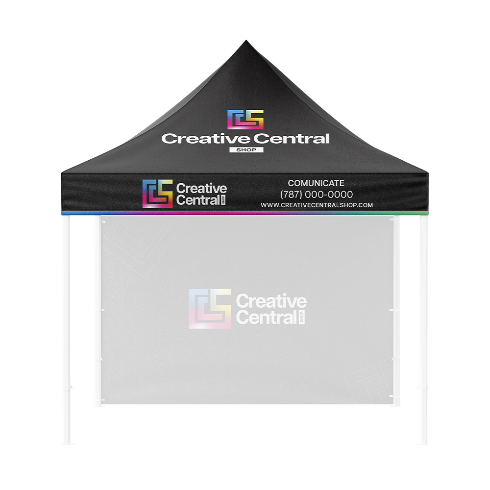 10' Tent Canopy Only (Dye Sublimation) 17" Valance