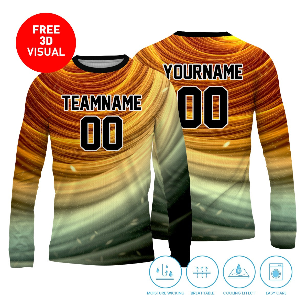 Sublimated Long Sleeves Shirt  Sportswear design, Long sleeve