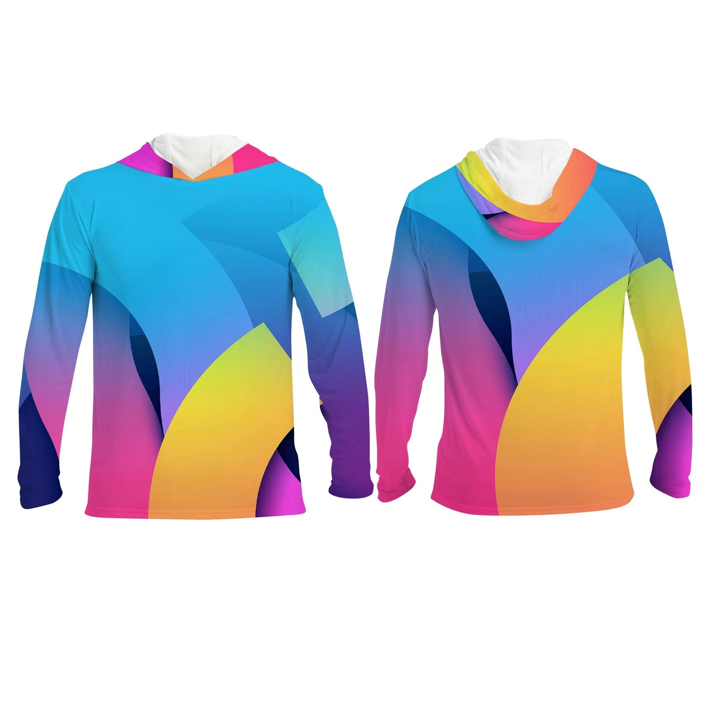 Long Sleeve Hoodie T-shirt (Full Dye Sublimation)#500039