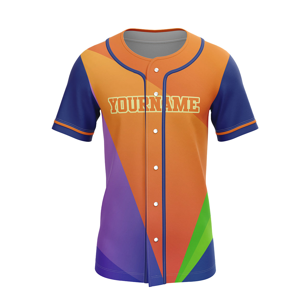 120GSM Milk Silk Custom Button Down Baseball Jersey (Full Dye Sublimation) #500044