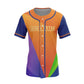 120GSM Milk Silk Custom Button Down Baseball Jersey (Full Dye Sublimation) #500044